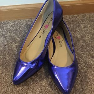 Penny loves Kenny blue pointed toe flats